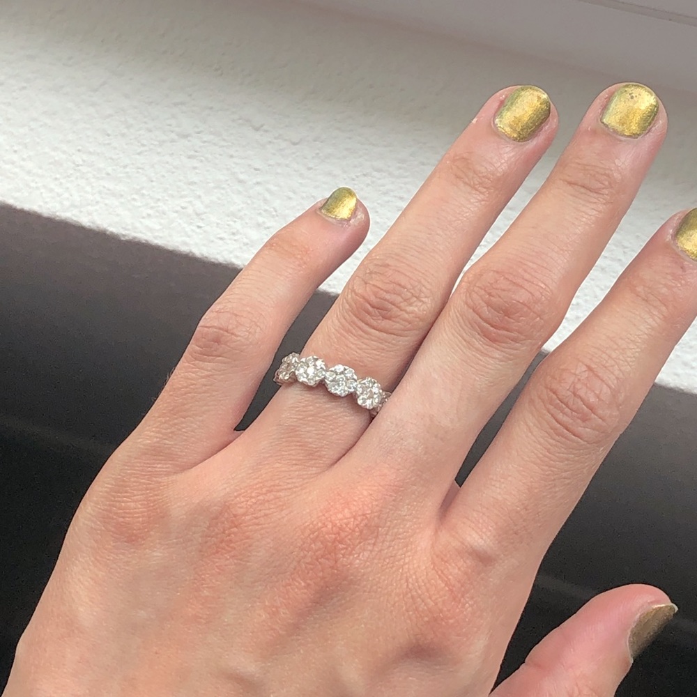 14k Diamond Eternity Band